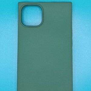 iPhone 15 Plus Soft Touch Silicone Microfiber Lining Case-Clover Green-Sold